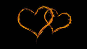 Flaming_ Heart_ Art Wallpaper