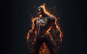 Flaming Venom Artwork Wallpaper