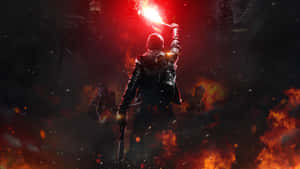 Flare_ Signal_ Apocalyptic_ Scene Wallpaper