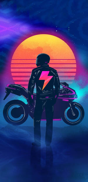 Flash Retro Motor Racer Vibe Wallpaper