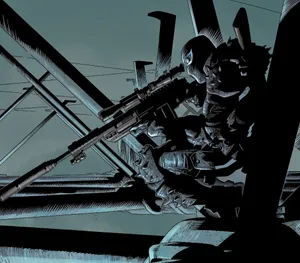 Flash Thompson In Action In A Striking Pose Wallpaper