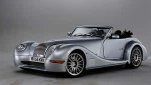 Flashy Morgan Aero 8 Parked Outdoors Wallpaper