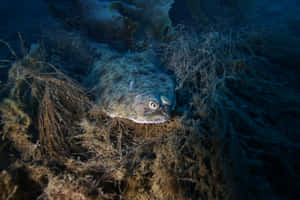 Flatfish Camouflage Underwater Wallpaper