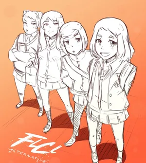 Flcl Alternative Animated Series Wallpaper Wallpaper