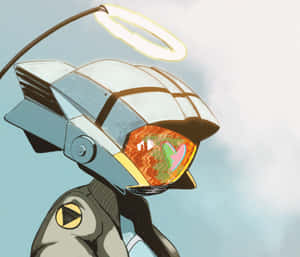 Flcl Canti - The Enigmatic Robot In Action Wallpaper