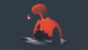 Flcl Naota And Mamimi Wallpaper