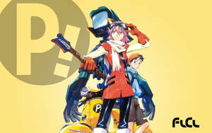 Flcl Naota, Haruko And Canti Wallpaper