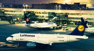 Fleet Of Deutsche Lufthansa Airplanes Wallpaper