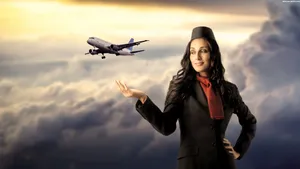 Flight Attendant Airplane Wallpaper
