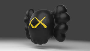 Floating Black Kaws Pc Wallpaper