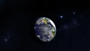 Floating Planet Earth Wallpaper