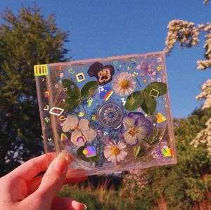 Floral_ C D_ Case_ Soft_ Indie_ Aesthetic Wallpaper