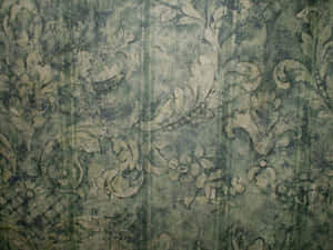 Floral Green Distraught Wallpaper