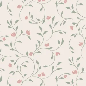 Floral Ivy Pattern Background Wallpaper