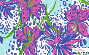 Floral Leopard Lilly Pulitzer Desktop Wallpaper