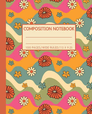 Floral Pattern Composition Notebook Cover Wallpaper