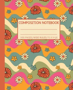 Floral Pattern Composition Notebook Cover Wallpaper