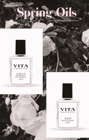 Floral Spring Perfume Display Wallpaper