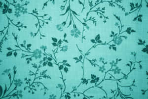 Floral Teal Desktop Wallpaper