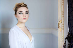 Florence Pugh Boudoir Shoot Wallpaper