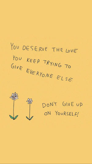 Flower Art Aesthetic Tumblr Quotes Wallpaper