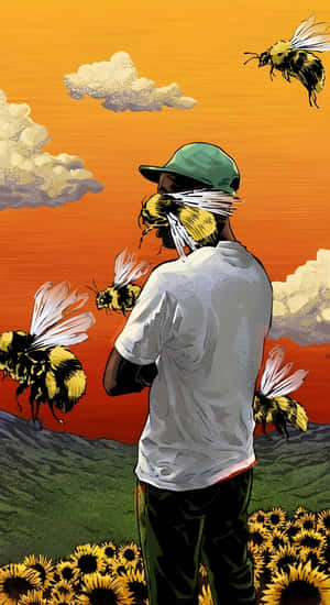 Flower Boy Album Art Wallpaper