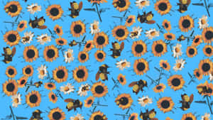 Flower Boy Pattern Wallpaper