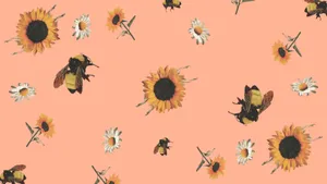 Flower Boy Pattern Wallpaper