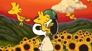 Flower Boy With Birds Wallpaper