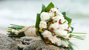 Flowers Arranged In An Elegant Bouquet Wallpaper