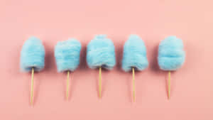 Fluffy Pink And Blue Cotton Candy Delight Wallpaper