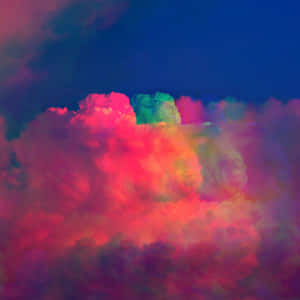 Fluffy Pink Trippy Aesthetic Cloud Wallpaper