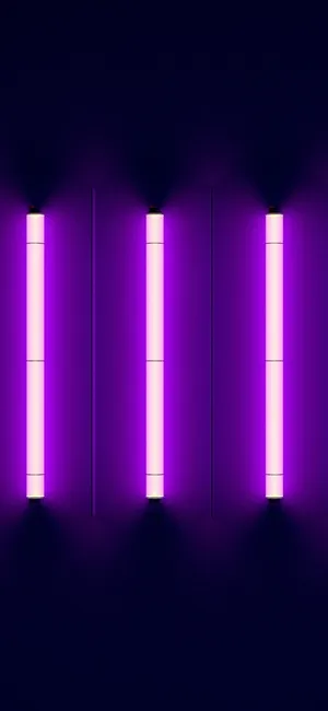 Fluorescent Glow In Dark Tunnel Wallpaper