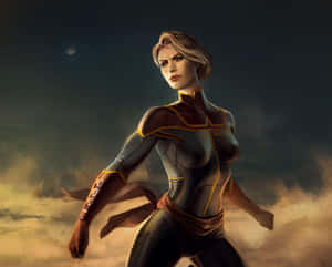 Fly High With Captain Marvel In 3d! Wallpaper