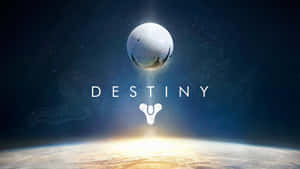 Fly To The Brightest Stars With Destiny Logo Wallpaper