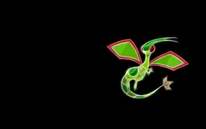 Flygon Black Background Wallpaper