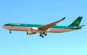 Flying Aer Lingus Airplane Wallpaper