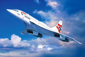 Flying Concorde Aircraft From British Airways Wallpaper