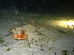 Flying Gurnard Sandy Seafloor Wallpaper