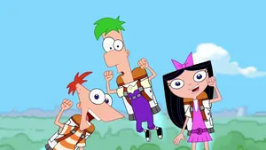 Flying Phineas And Ferb With Isabella Wallpaper