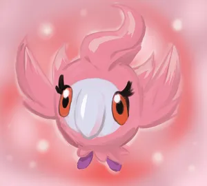 Flying Pink Spritzee Wallpaper