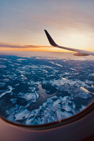 Flying Through White And Blue Wallpaper