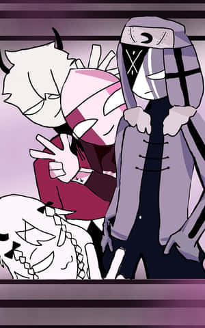 Fn F Characters Group Pose Wallpaper