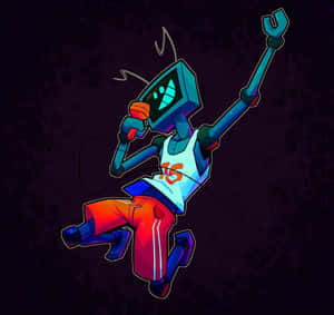 Fn F Robot Singer With Microphone Wallpaper