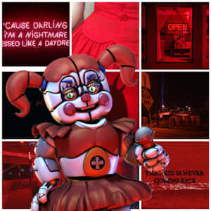 Fnaf Circus Baby Aesthetic Collage Wallpaper
