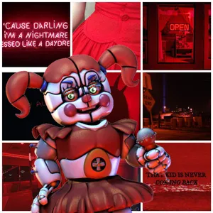 Fnaf Circus Baby Aesthetic Collage Wallpaper