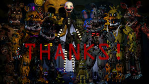 Fnaf Complete Nightmare Animatronics Wallpaper