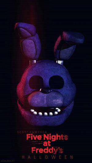 Fnaf Creepy Halloween Bonnie Wallpaper