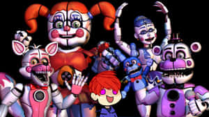 Fnaf Sister Location - Creepy Animatronics Wallpaper