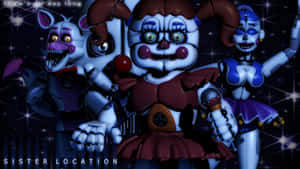 Fnaf Sister Location - The Whole Gang Wallpaper